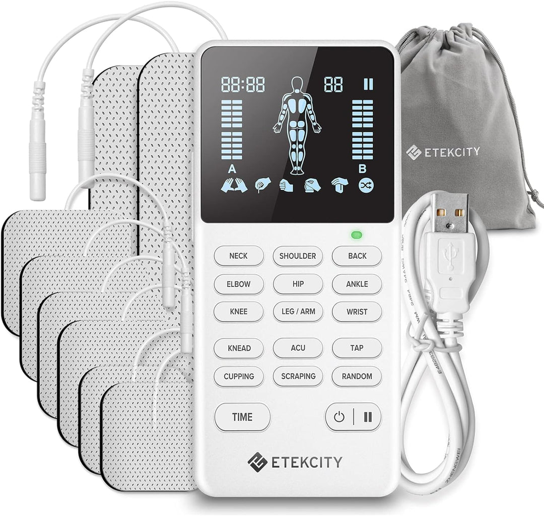 Etekcity TENS Unit Muscle Stimulator, 4 Channels