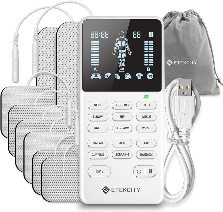 Etekcity TENS Unit Muscle Stimulator, 4 Channels