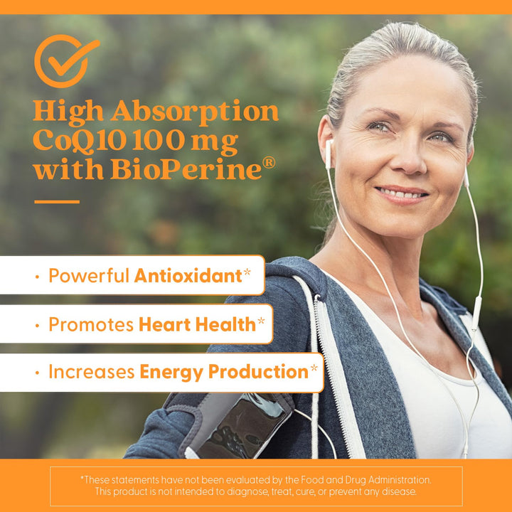 Doctor's BEST High Absorption CoQ10 With BioPerine, 100 mg, 360 Count
