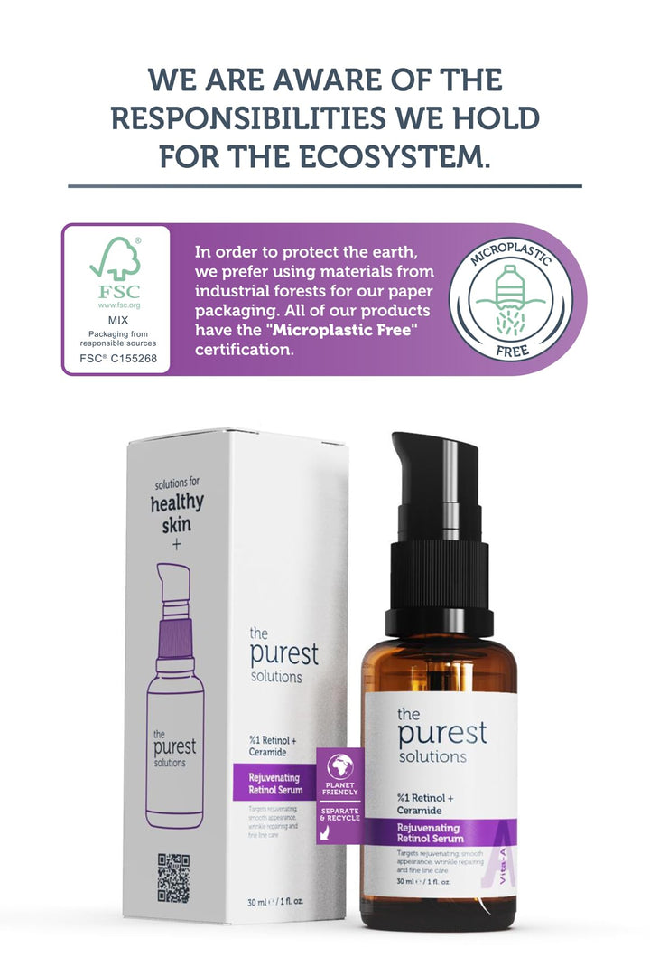 The Purest Solutions Vita-A Rejuvenating Retinol Serum, 1%, 30 ml