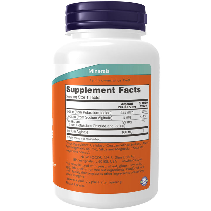 NOW Potassium Plus Iodine, 180 Count