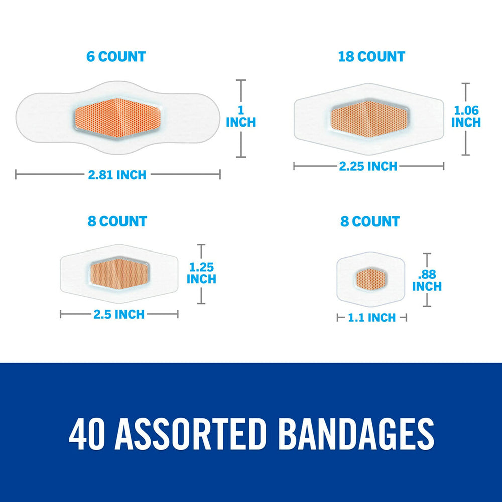 Nexcare Max Hold Waterproof Bandages, Clear, 40 Count