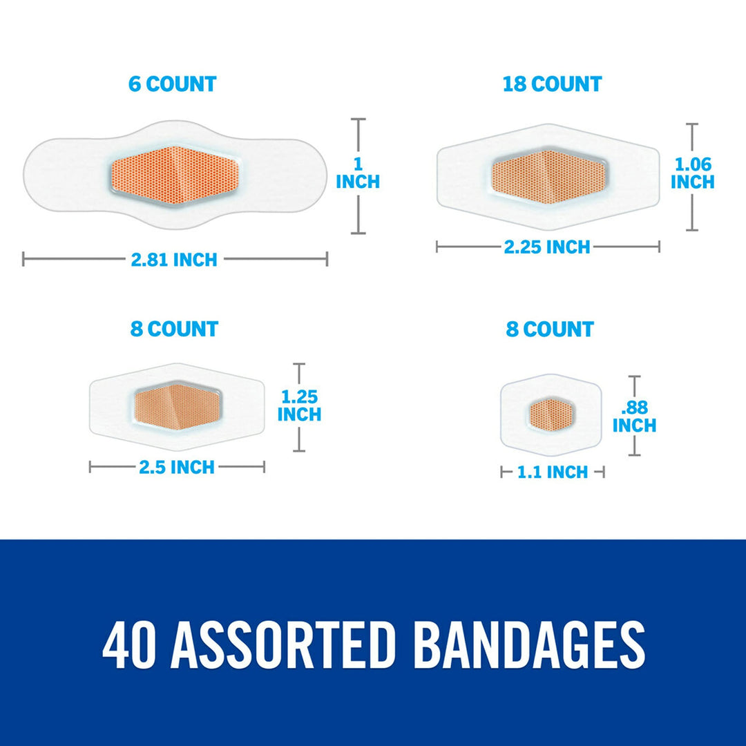 Nexcare Max Hold Waterproof Bandages, Clear, 40 Count