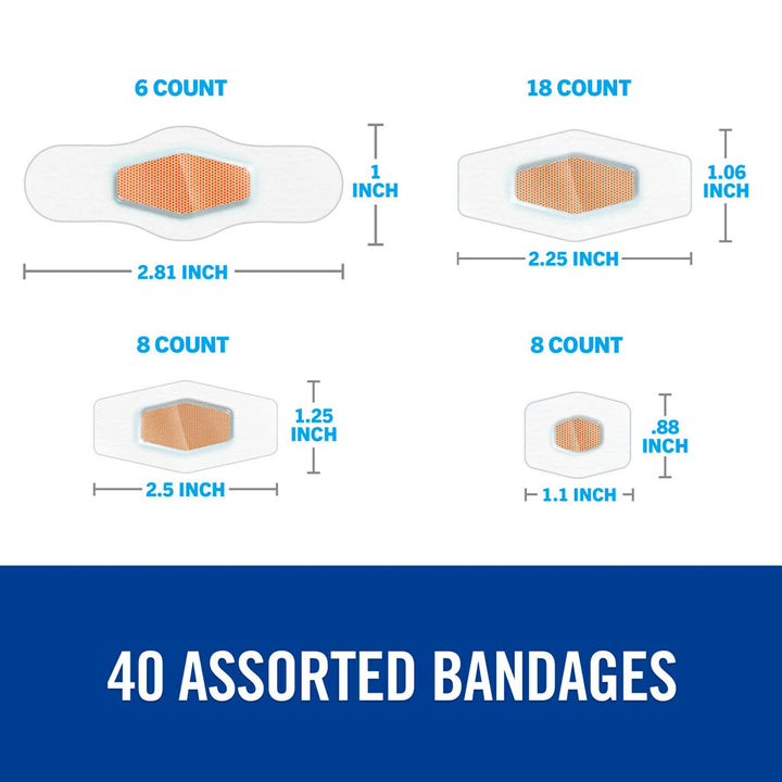Nexcare Max Hold Waterproof Bandages, Clear, 40 Count