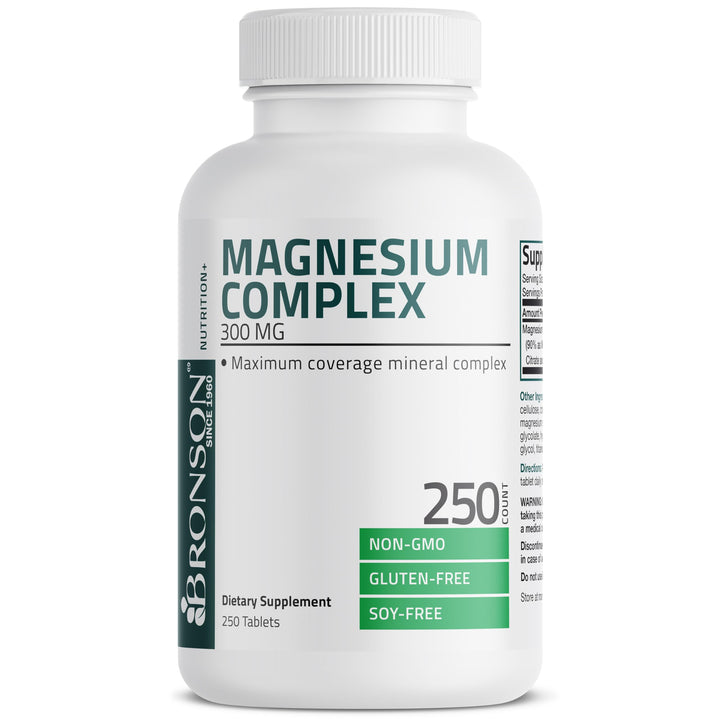 Bronson Magnesium Complex Maximum Coverage, 300 mg, 250 Count