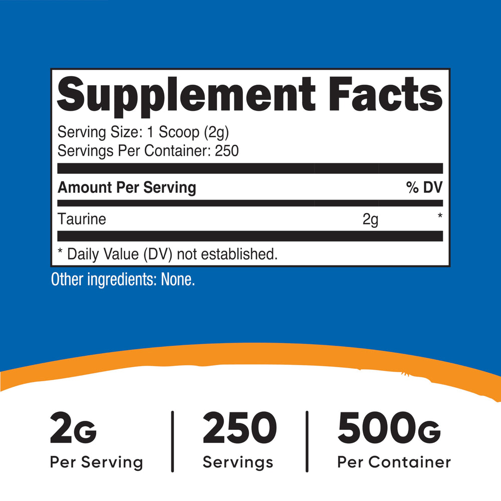 Nutricost Taurine Powder, 500 g