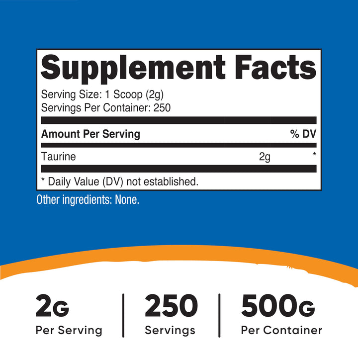 Nutricost Taurine Powder, 500 g
