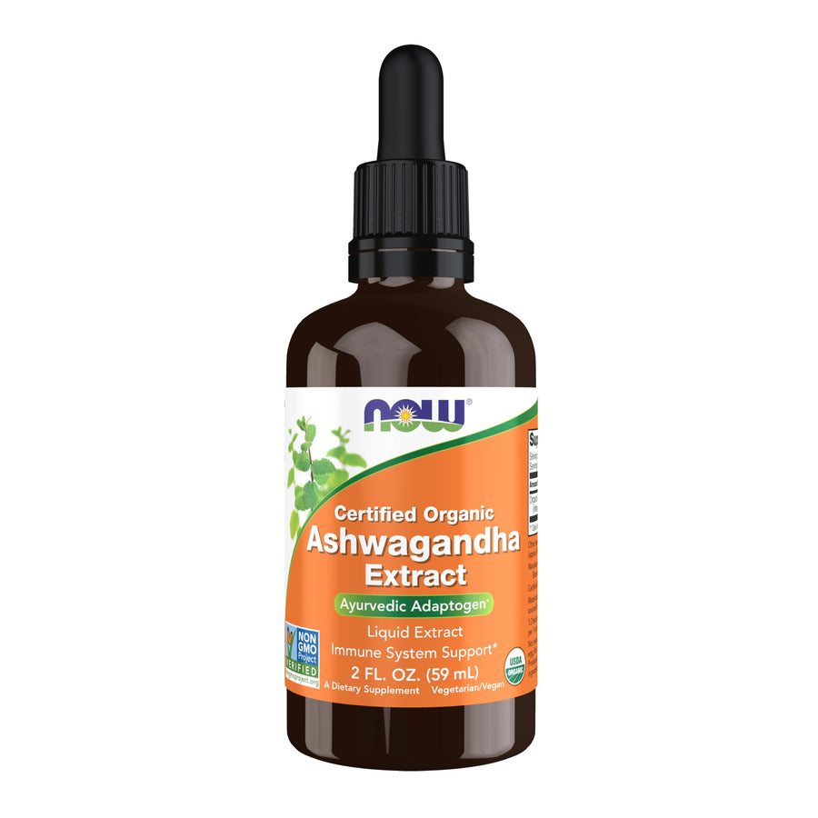 NOW Ashwagandha Liquid Extract, Organic, 2 fl oz