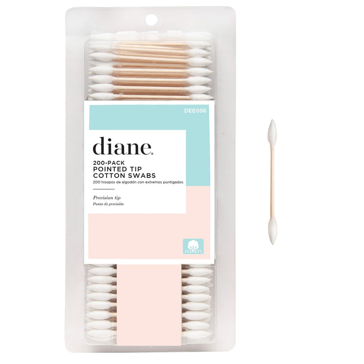 Diane Pointed Tip Cotton Swabs, 200 Count