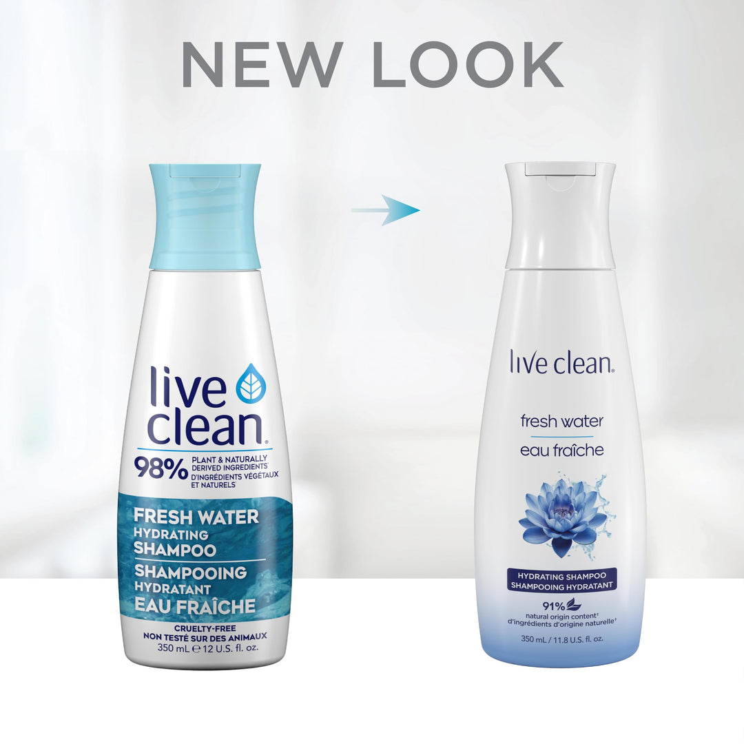 Live Clean Fresh Water Hydrating Shampoo, 12 fl oz