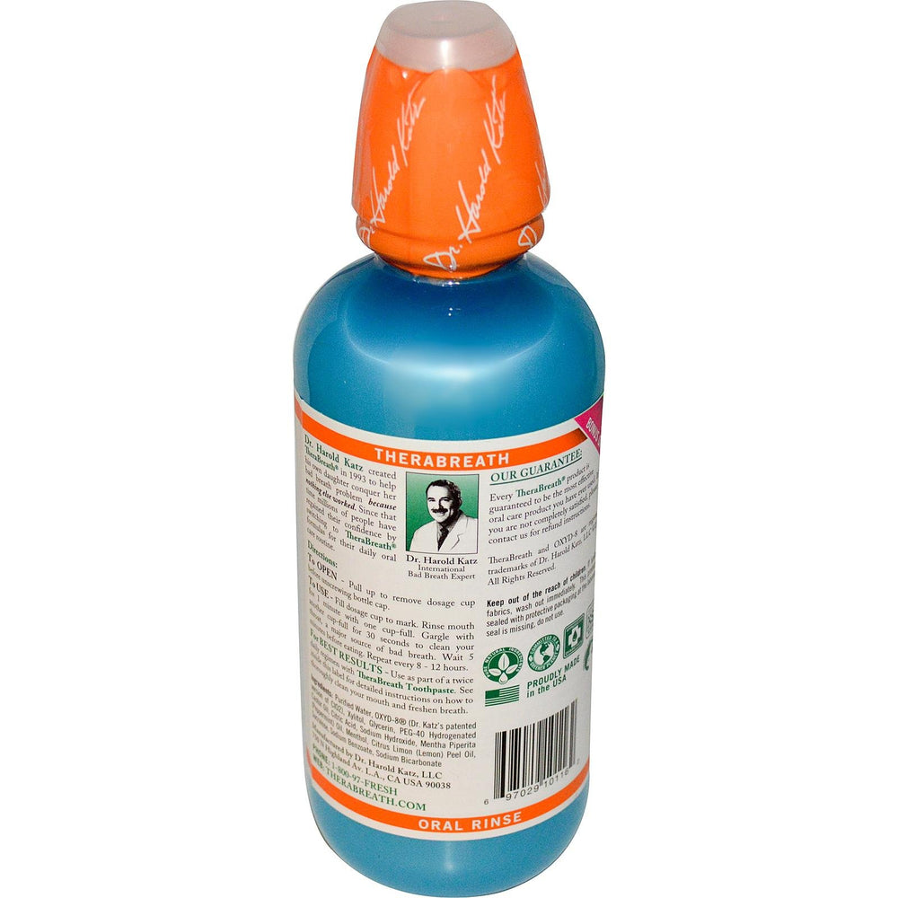 TheraBreath, Fresh Breath Oral Rinse, Invigorating Icy Mint, 16 fl oz