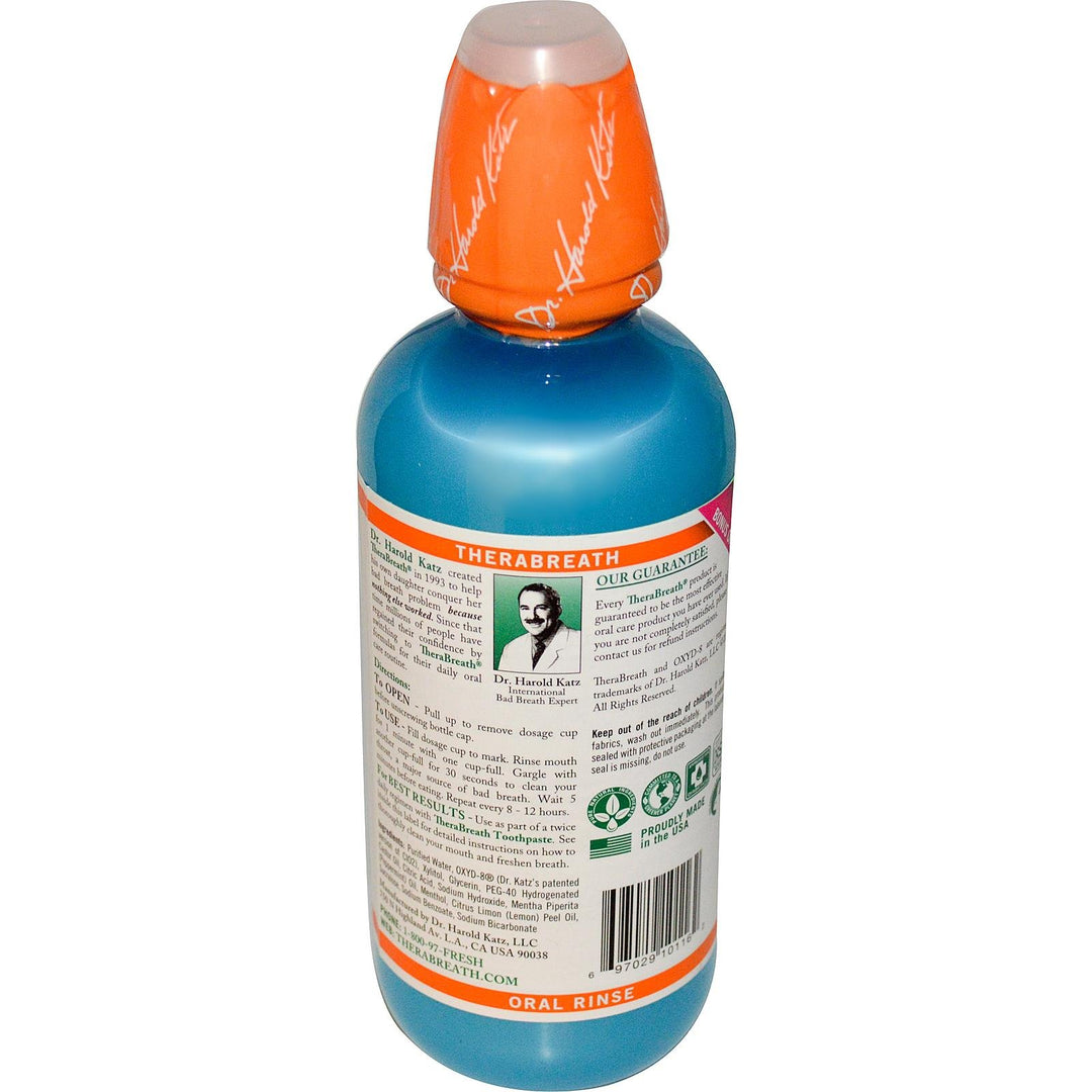 TheraBreath, Fresh Breath Oral Rinse, Invigorating Icy Mint, 16 fl oz