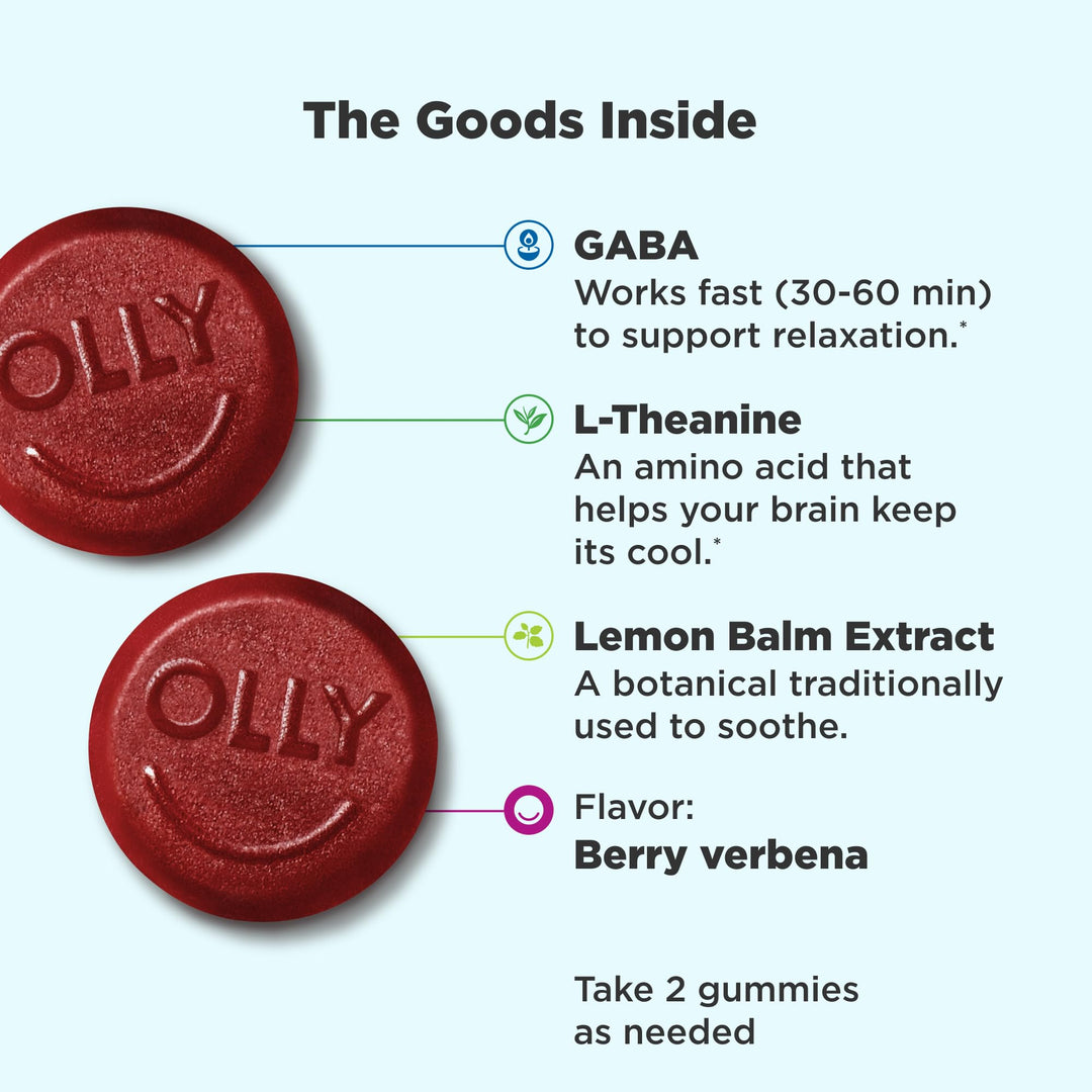 OLLY Goodbye Stress Supplement, Trial Size