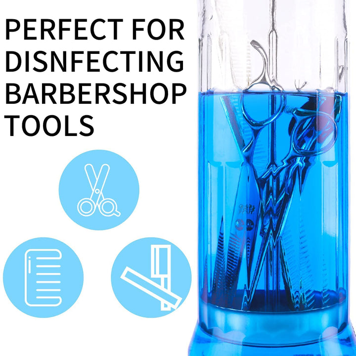 ZIBARBER Glass Disinfectant Jar, 50 oz
