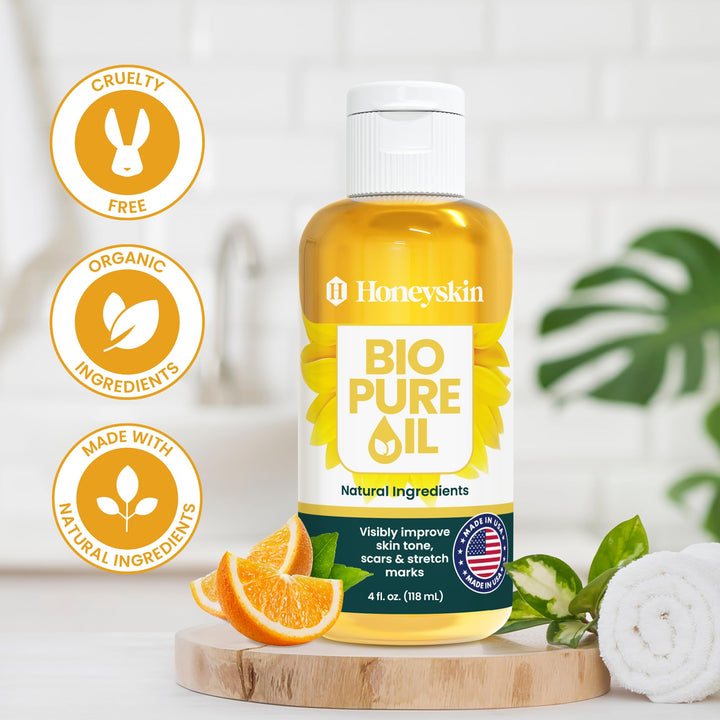 Honeyskin Bio Pure Skincare Oil, 4 oz