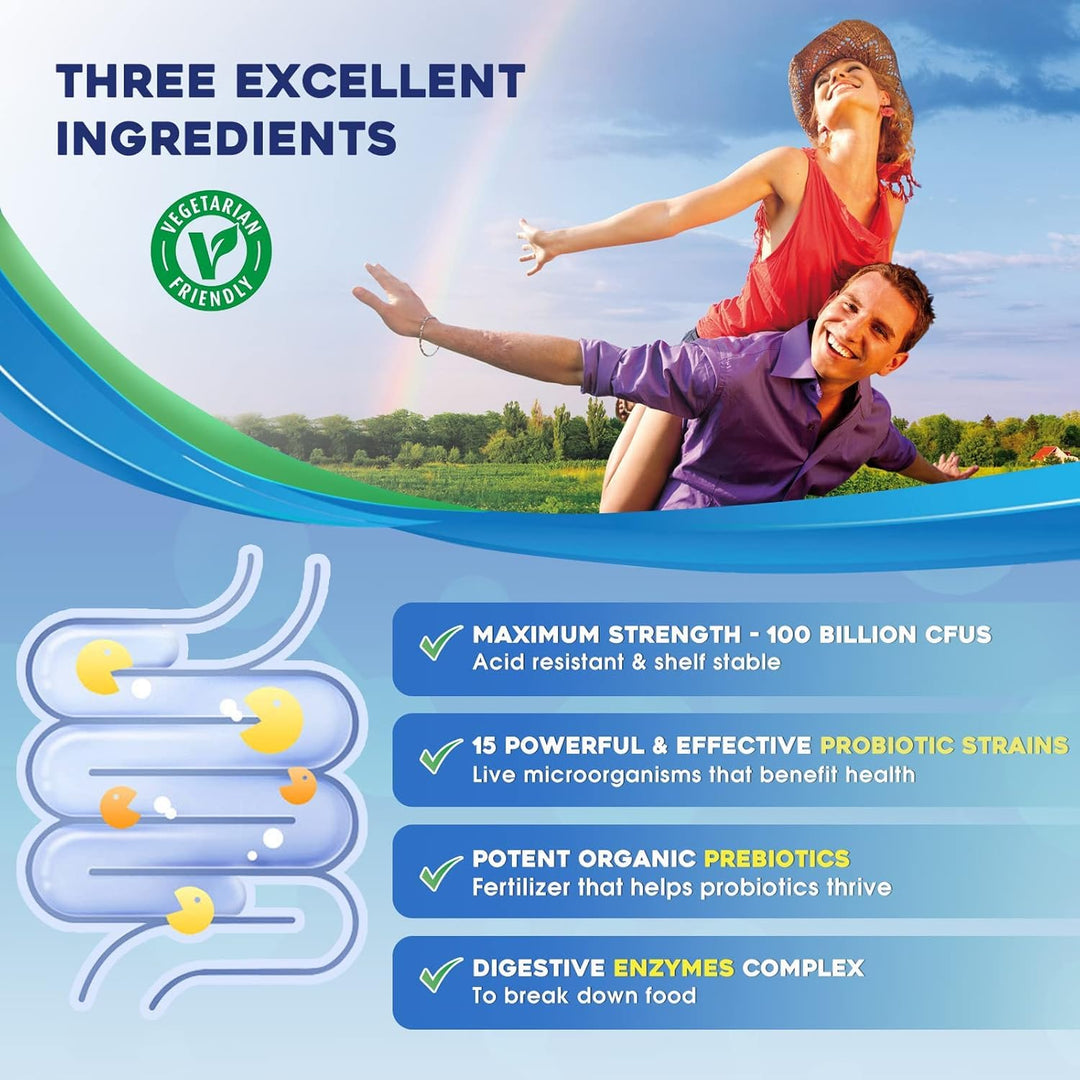 ZEBORA Probiotic Powder, 100 Billion CFU