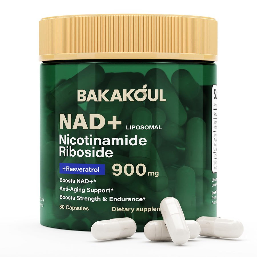 BAKAKOUL NAD Supplement, 900mg, 80 Count