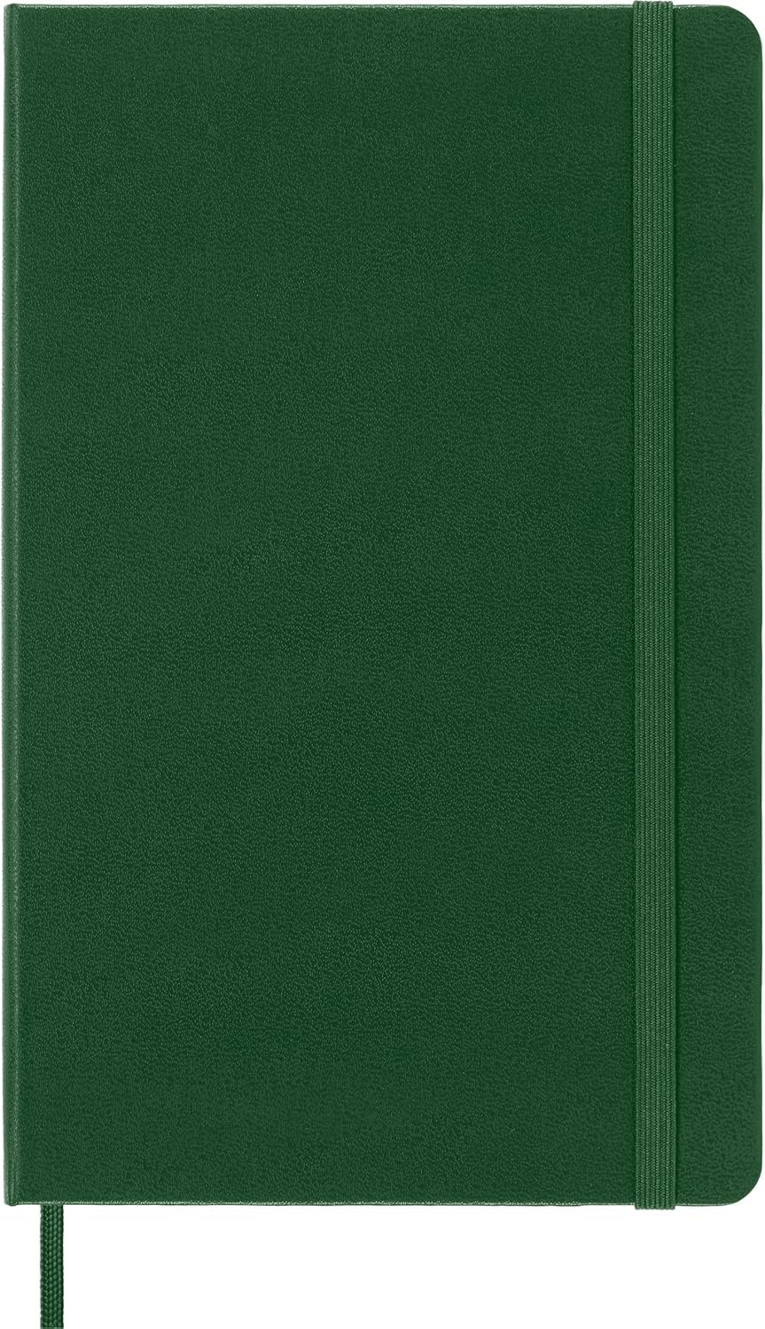 Moleskine Classic Plain Paper Notebook, Myrtle Green, Large