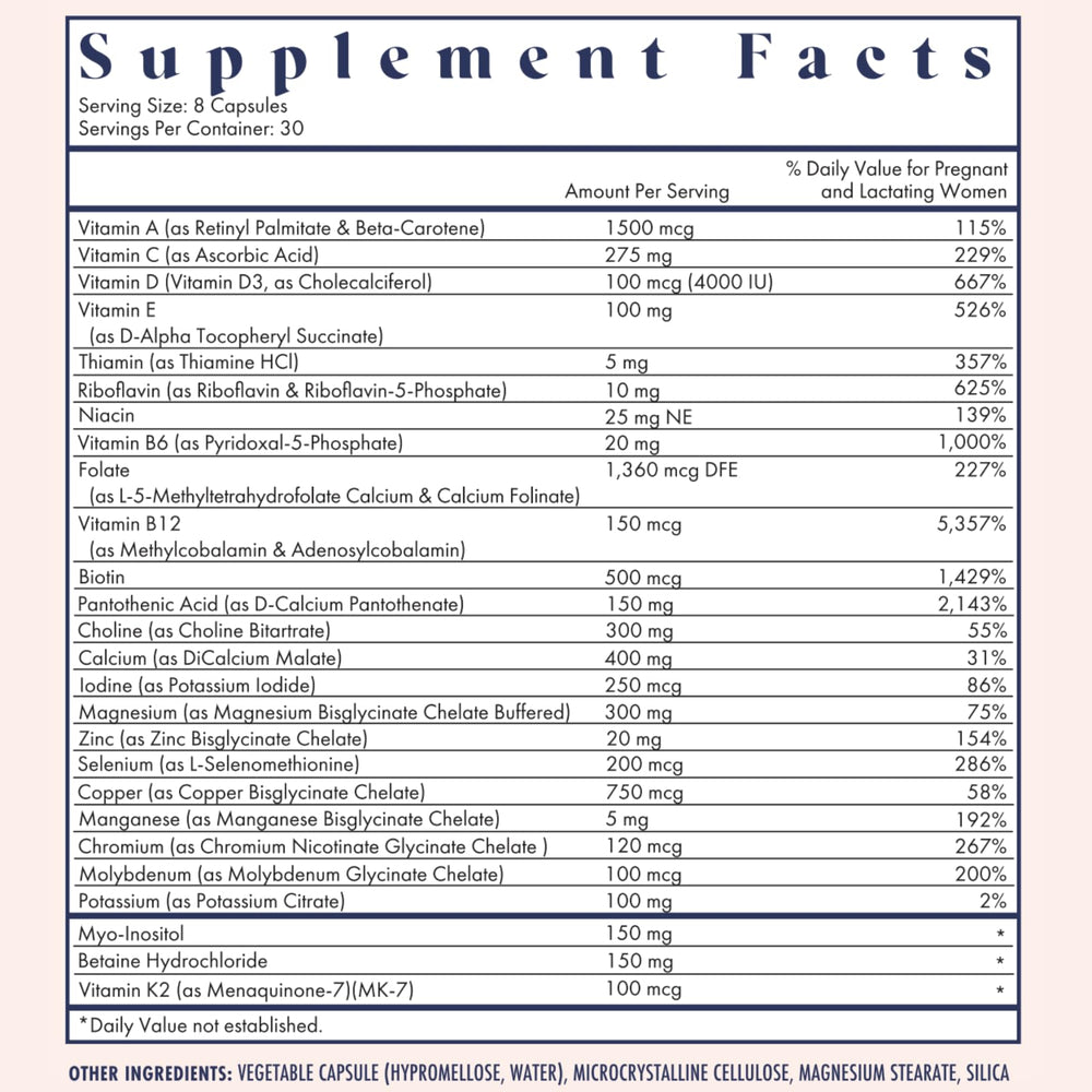 FullWell Prenatal Vitamins, Lemon, 30 Servings