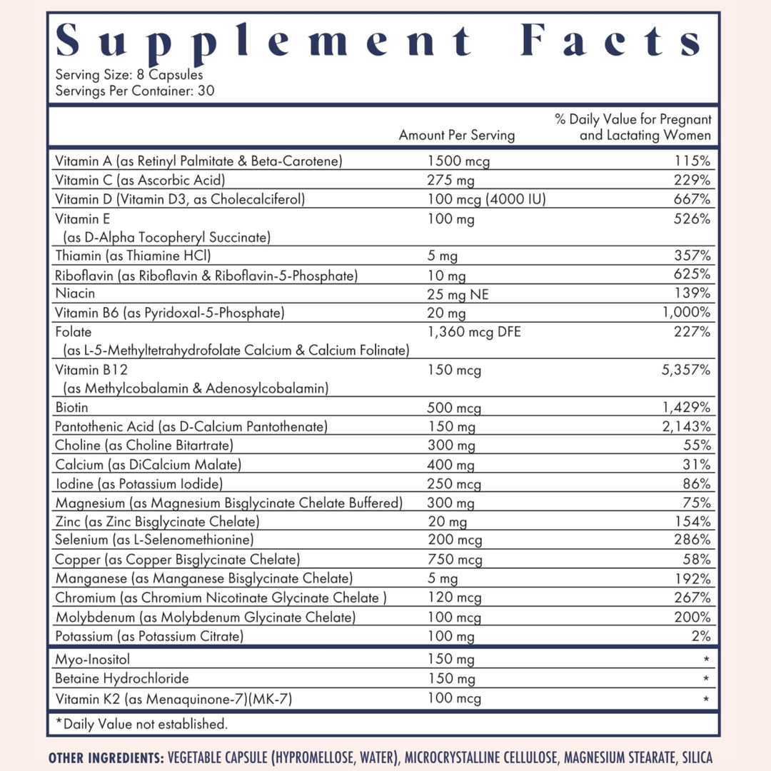 FullWell Prenatal Vitamins, Lemon, 30 Servings