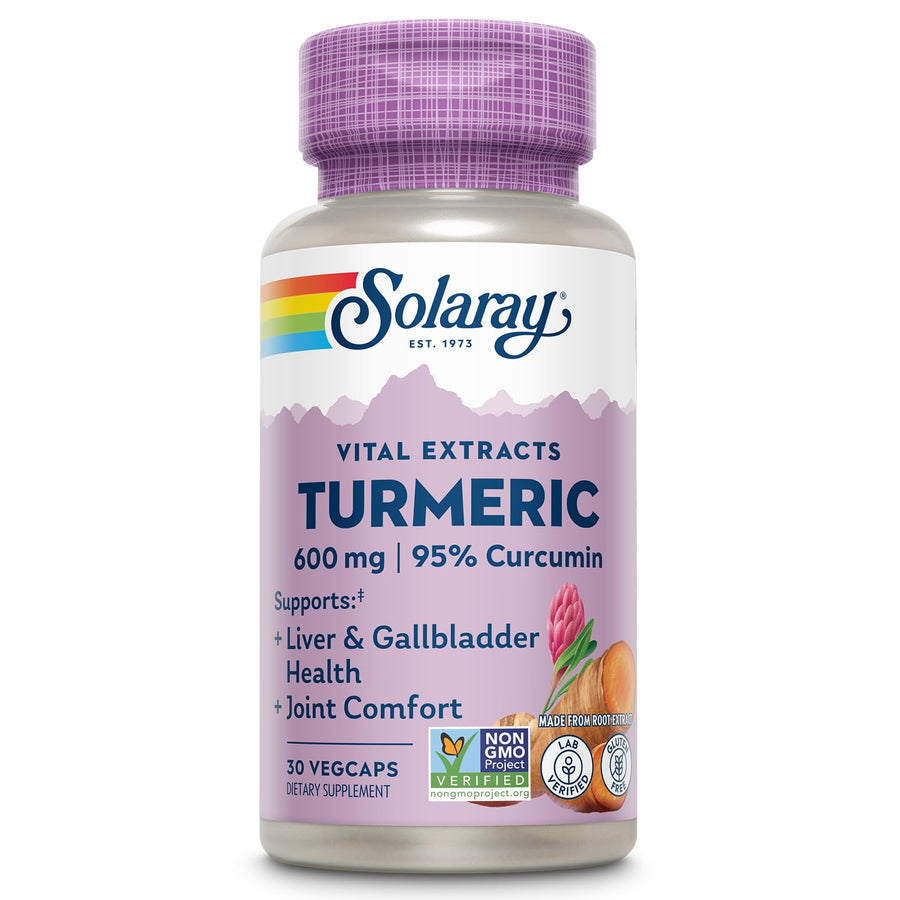SOLARAY Turmeric Root Extract, 600 mg, 30 Count