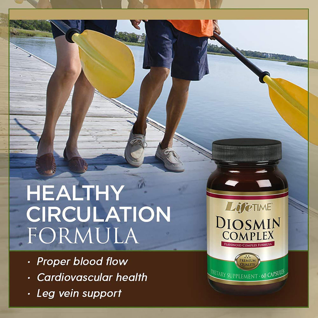 LIFETIME Vein Support Diosmin Flavonoid Complex Supplement, 60 Count