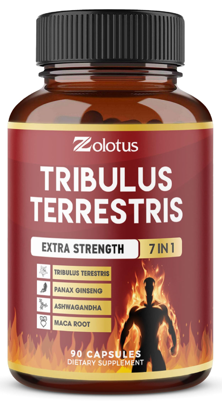 Zolotus Tribulus Terrestris Capsules, 90 Count