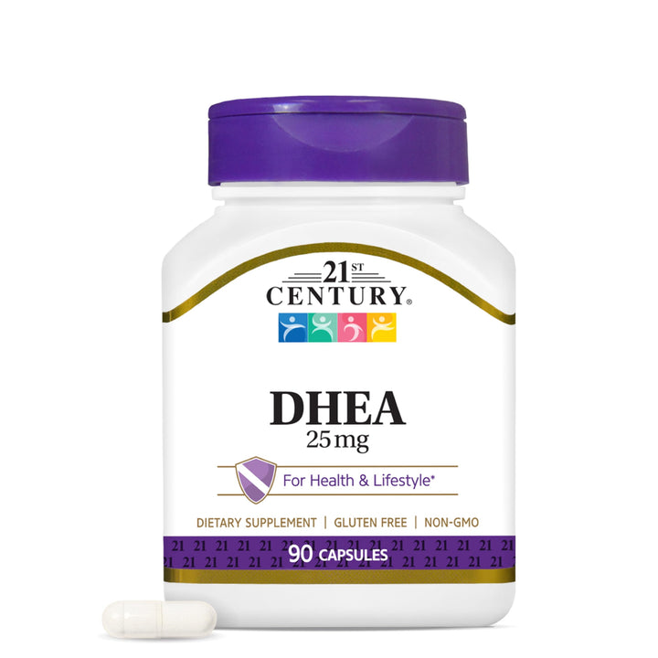 21st Century DHEA Dietary Supplement, 25 mg, 90 Count