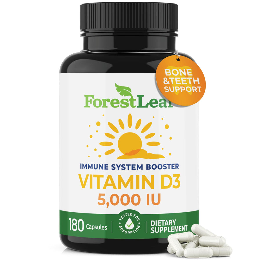 ForestLeaf Vitamin D3, 4000 IU, 180 Count
