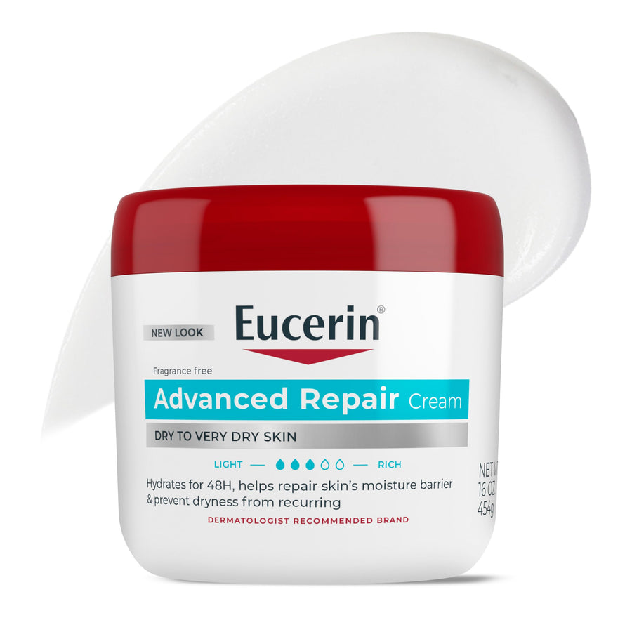 Eucerin Advanced Repair Body Cream, Fragrance Free, 16 oz