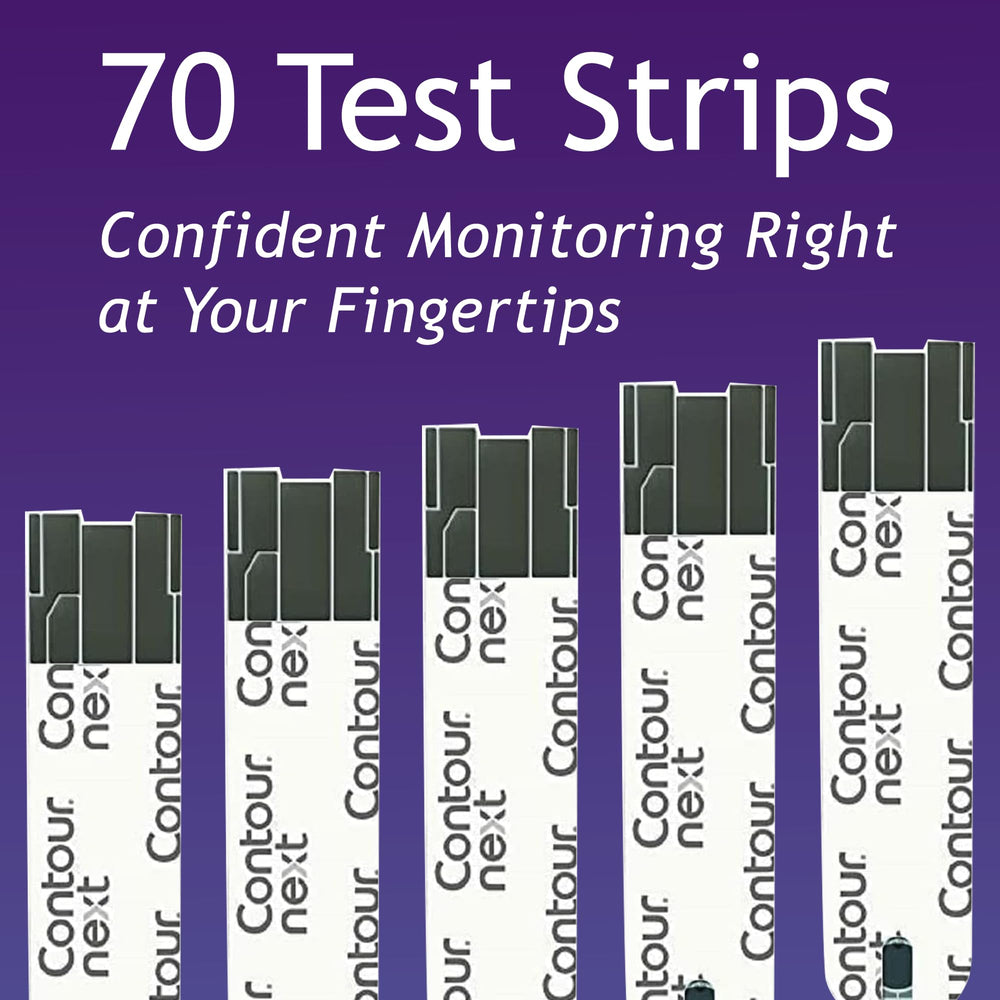 Ascensia Contour Next Blood Glucose Test Strips, 70 Count