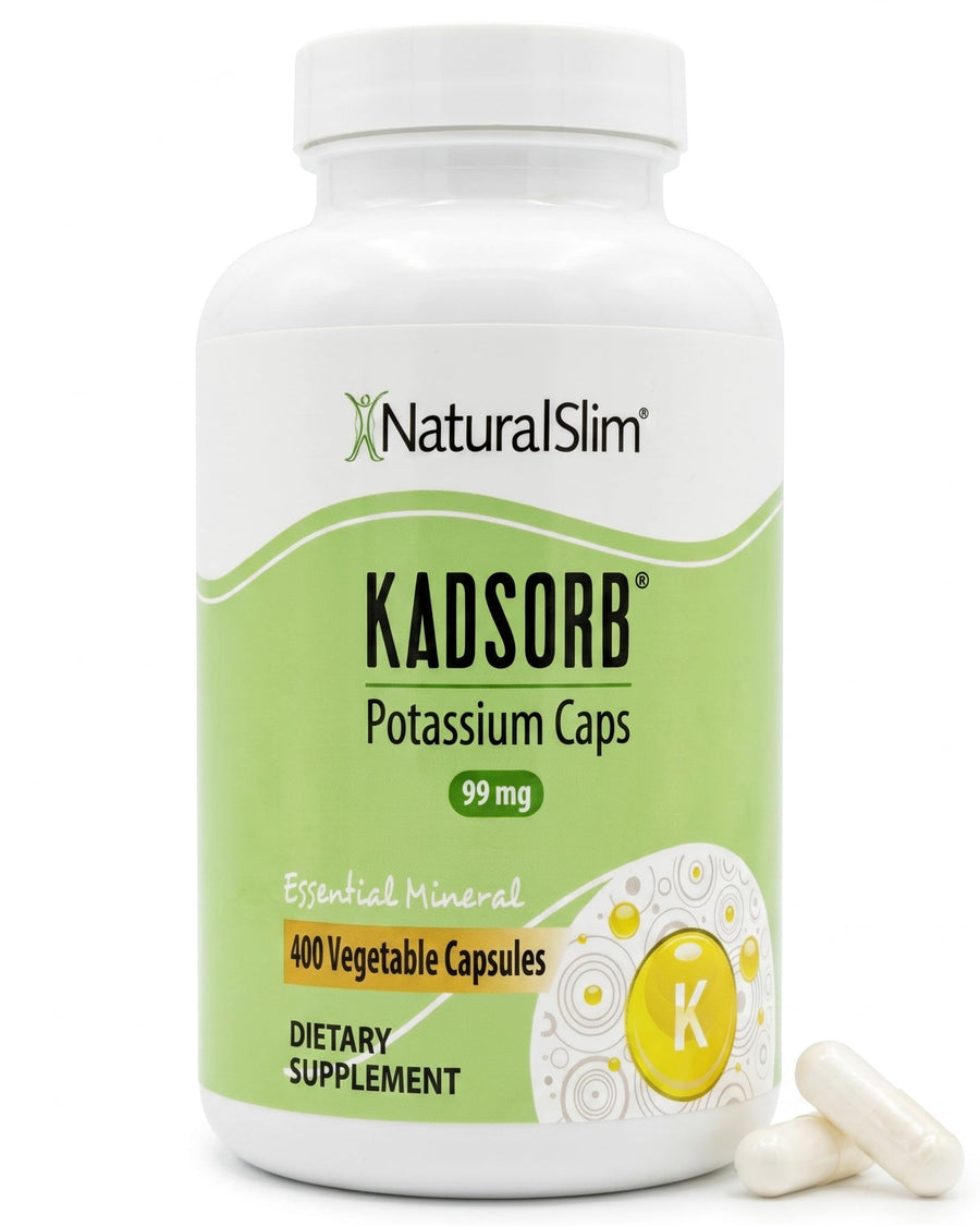 NaturalSlim Kadsorb Potassium Citrate Gluconate Supplement, 400 Count