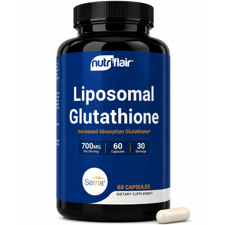 NutriFlair Liposomal Glutathione Supplement, 700 mg