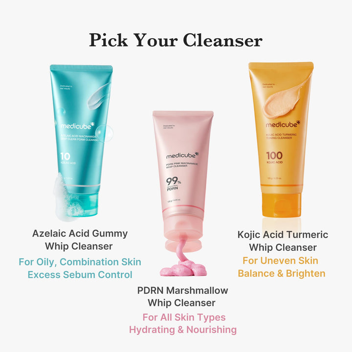 medicube Kojic Acid Turmeric Whip Facial Cleanser