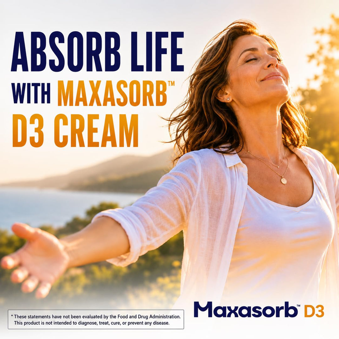 Vita Sciences Maxasorb Vitamin D3 Cream, Topical Formula, 1.7 oz