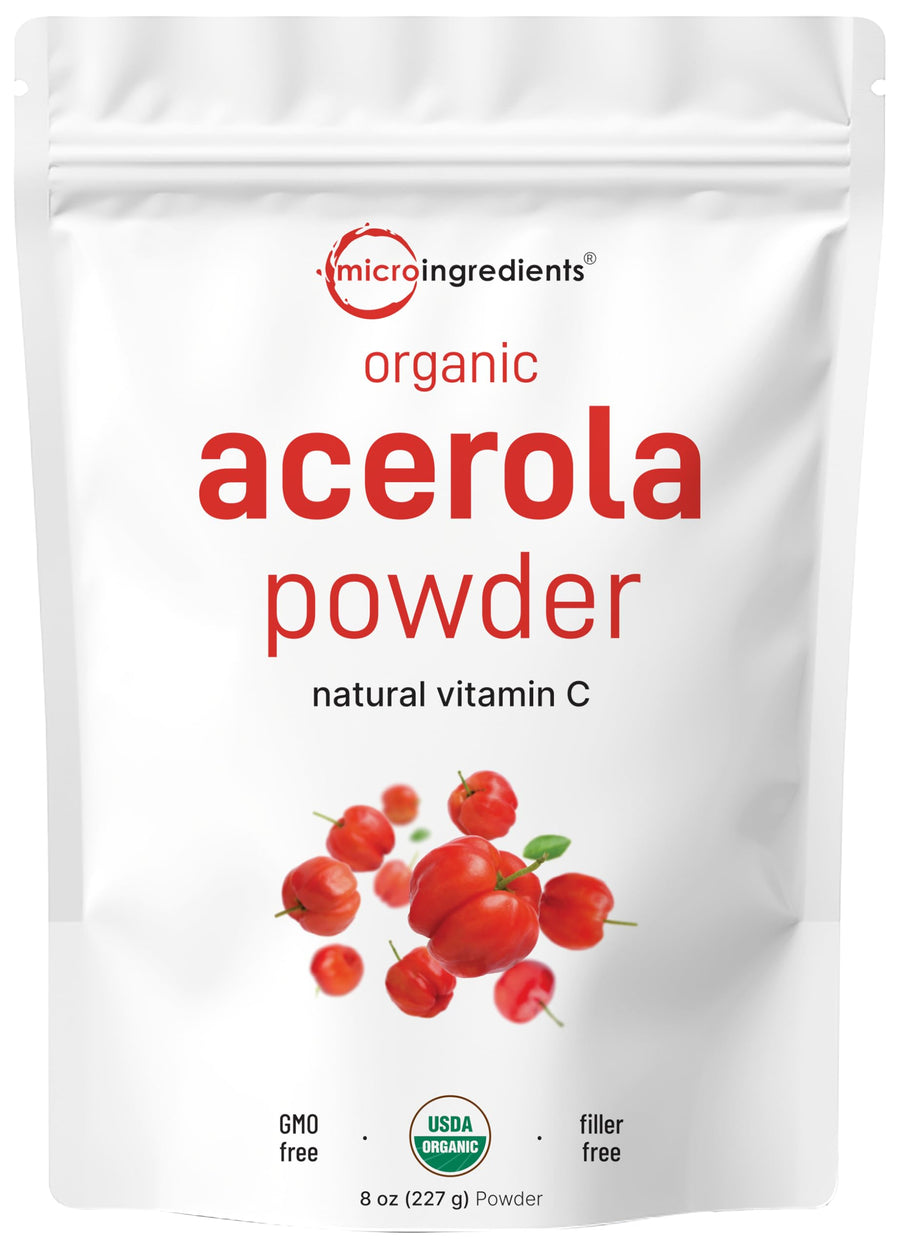Micro Ingredients Acerola Cherry Powder, Organic, 8 oz