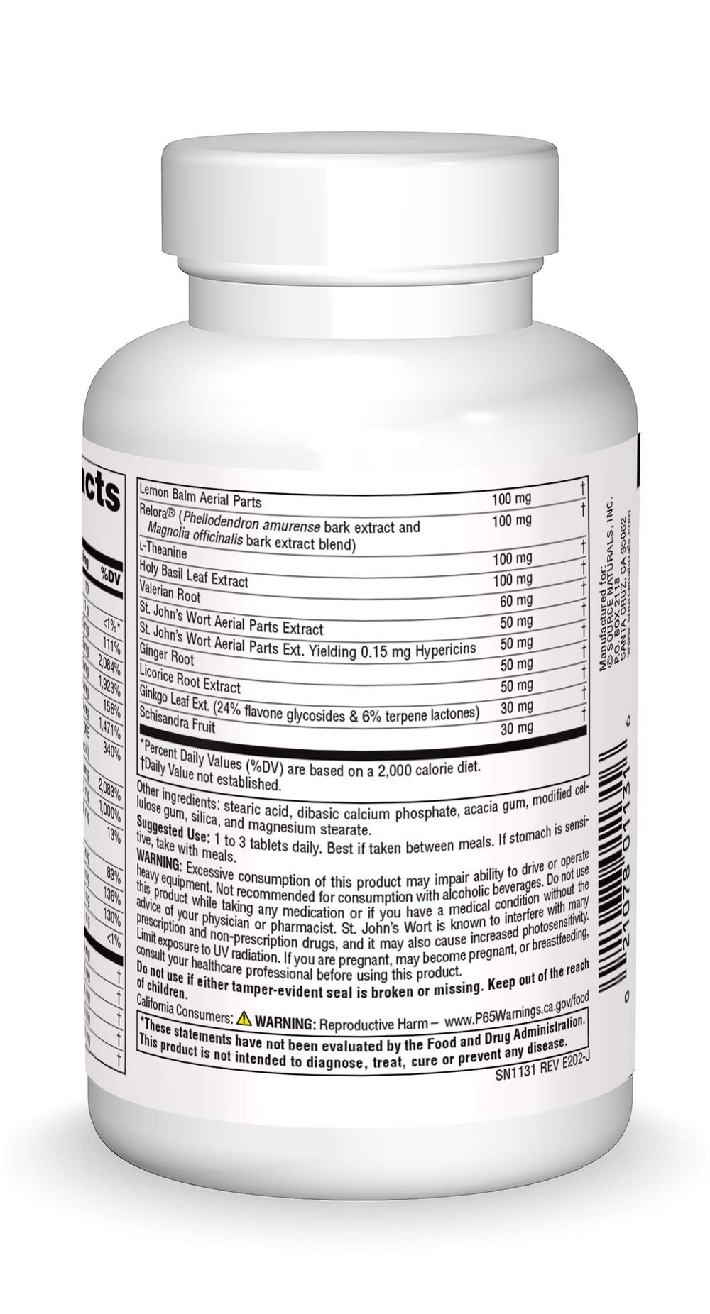 Source Naturals Calm Thoughts Tablets, 90 Count