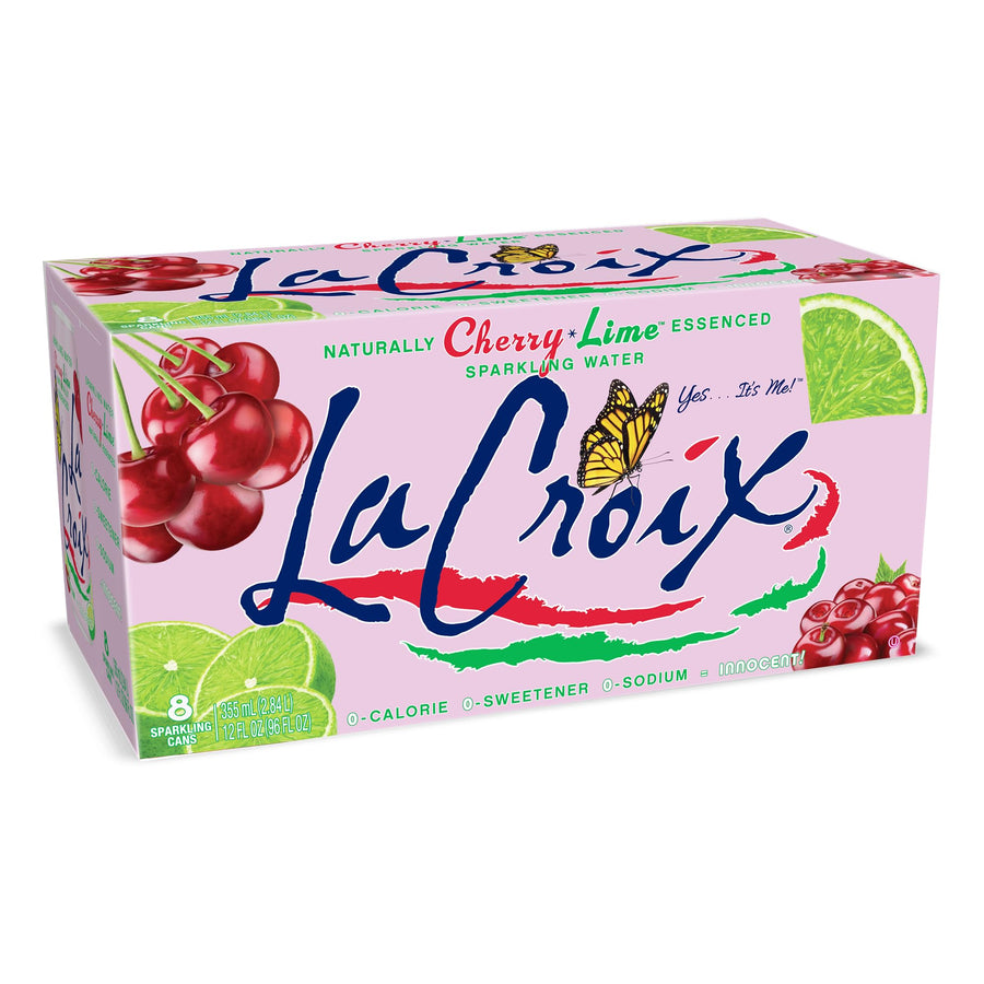 La Croix Sparkling Water, Cherry Lime, 8 Count