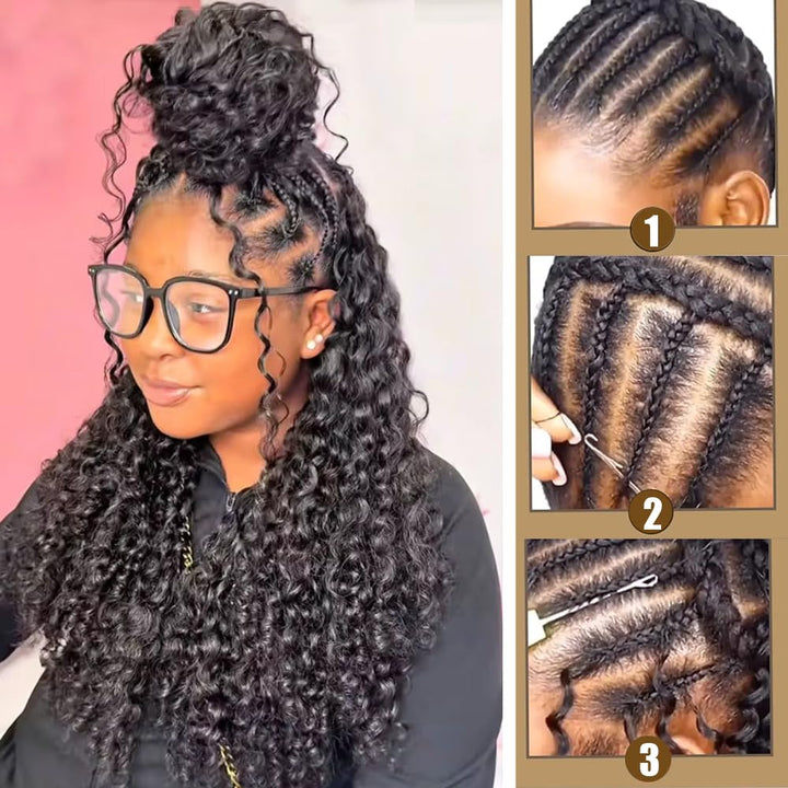 yimisunny Burmese Curly Crochet Hair, 20 Inch, 1 Count, 60 g