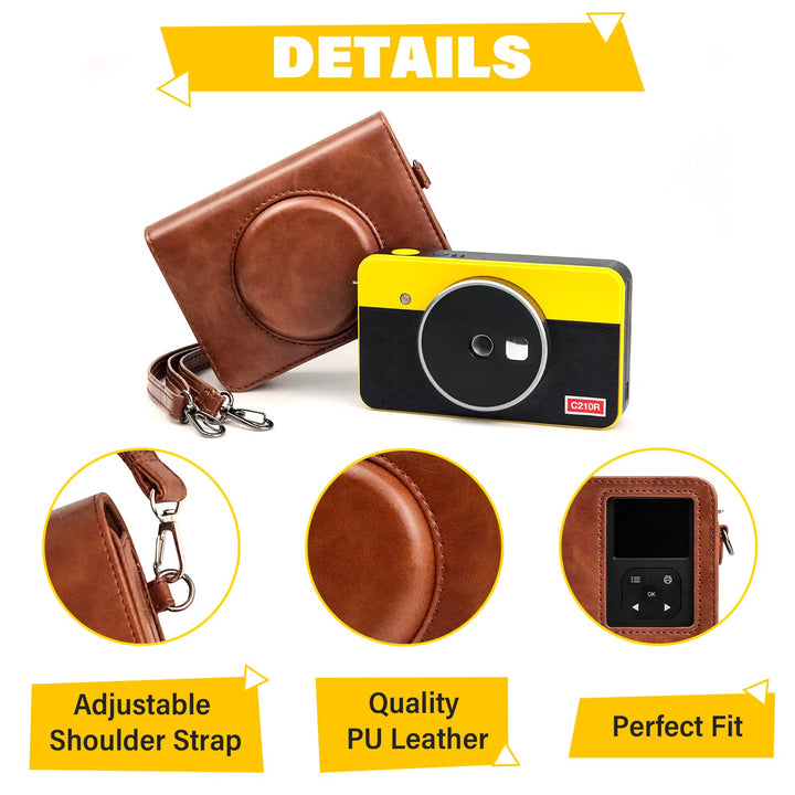 Rieibi Mini Shot 2 Retro Case, PU Leather