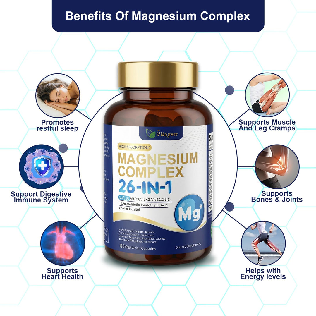 Vikaywoo Magnesium Complex, 120 Count