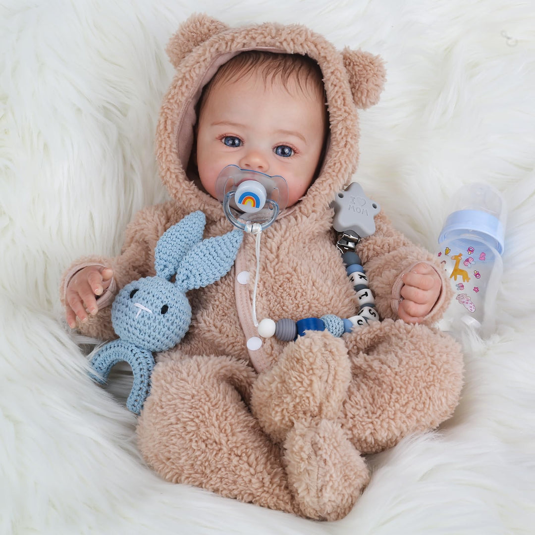 KSBD Reborn Baby Doll, Boy, 18 Inch