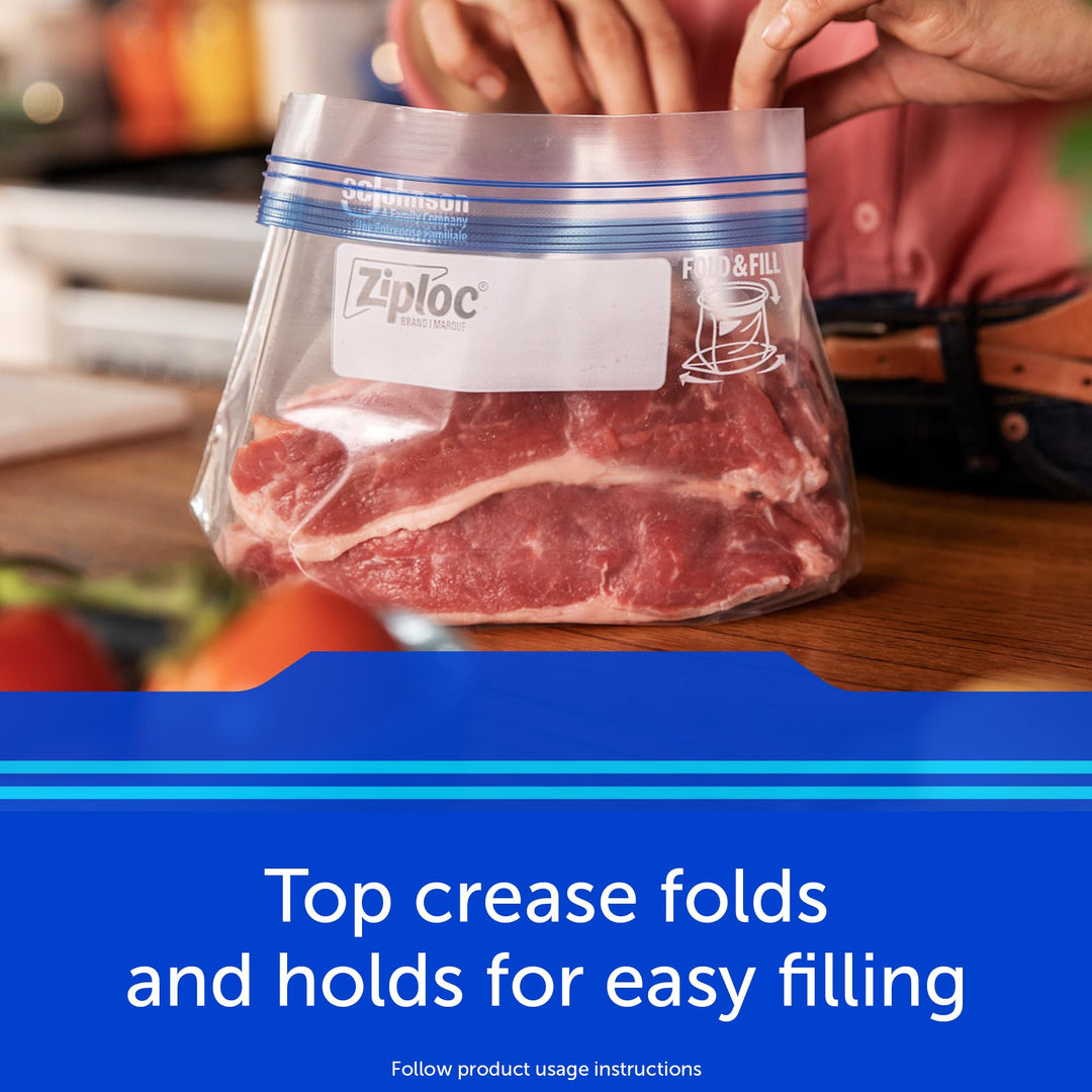 Ziploc Freezer Bags, Gallon, 28 Count