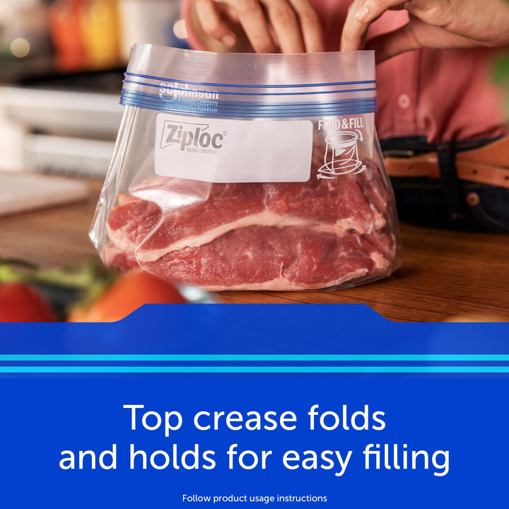 Ziploc Freezer Bags, Gallon, 28 Count