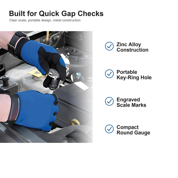 P1TOOLS Spark Plug Gap Gauge, 1 Count