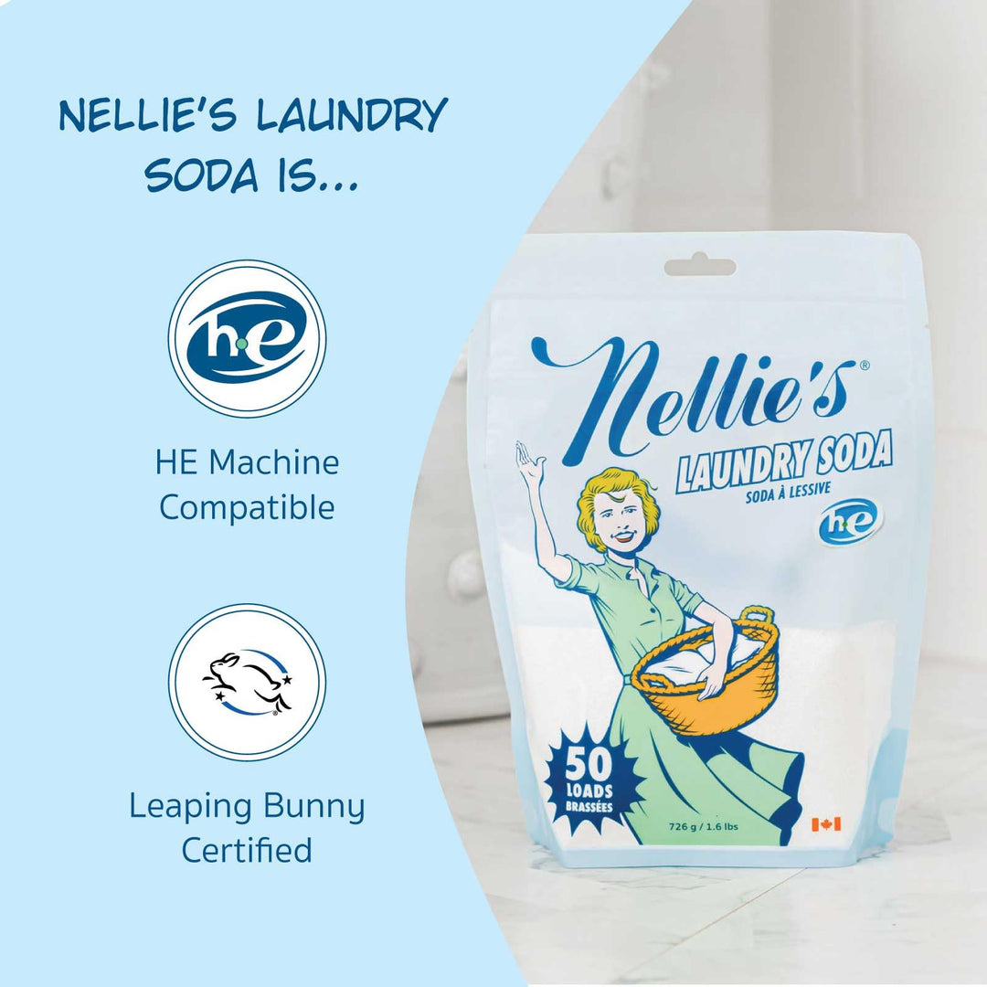 Nellie's Laundry Soda, Fragrance-Free, 50 Loads