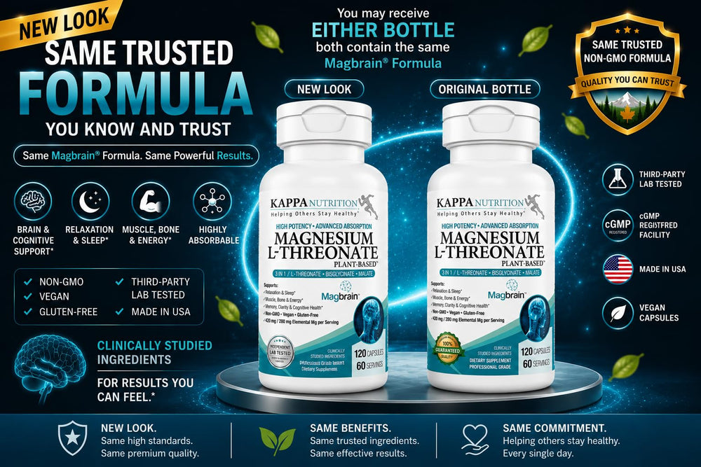 KAPPA NUTRITION Magnesium L-Threonate, 420 mg, 120 Count