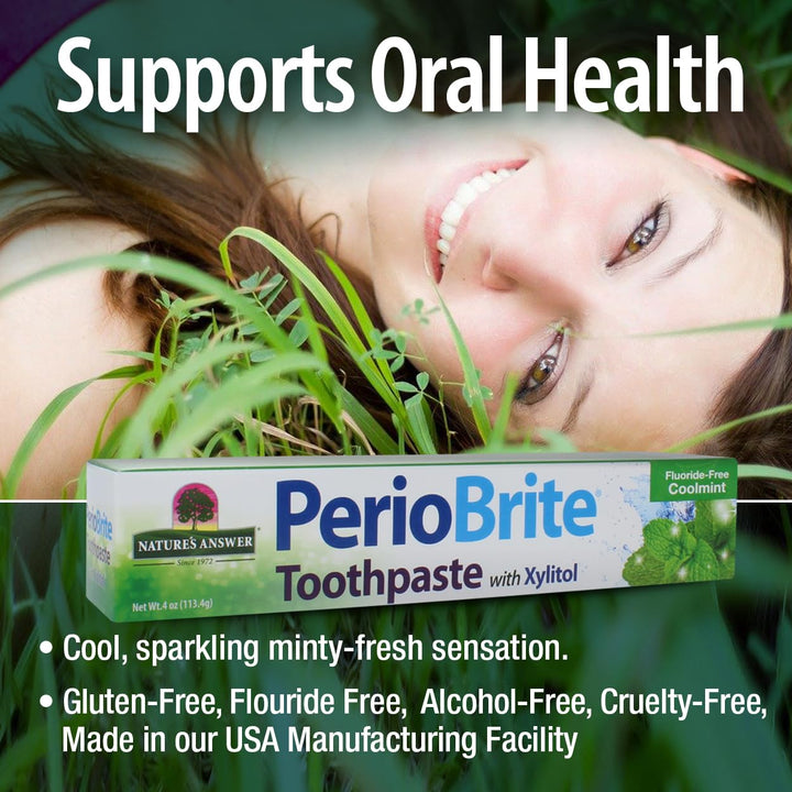 Nature's Answer PerioBrite Toothpaste, Coolmint, 4 oz