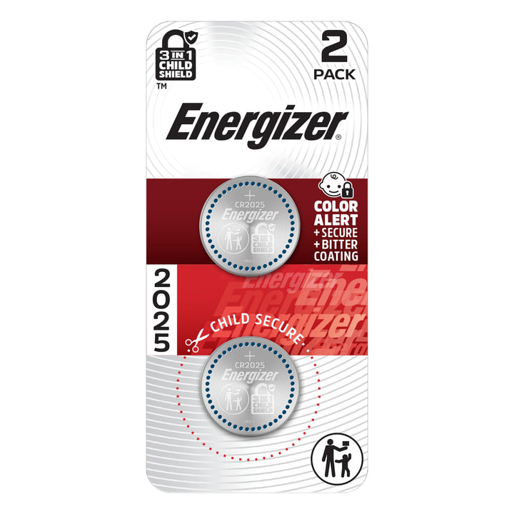 Energizer 3V Lithium Coin Cell Battery, Black, 2 Count