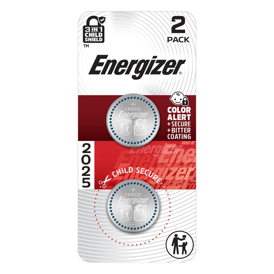 Energizer 3V Lithium Coin Cell Battery, Black, 2 Count